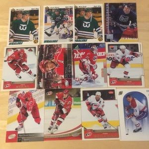 Hurricanes Whalers Collectible NHL Hockey Cards